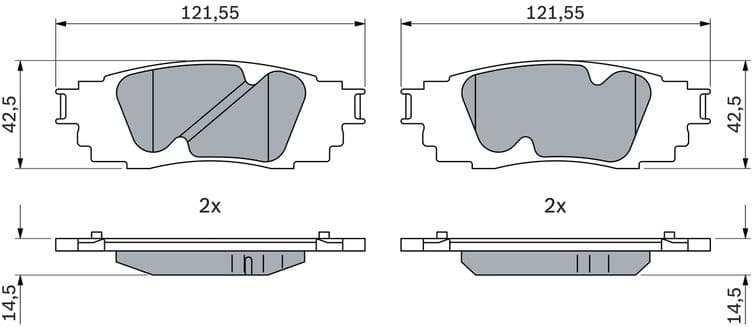 Brake Pad Set, disc brake 0986424912 - image 10