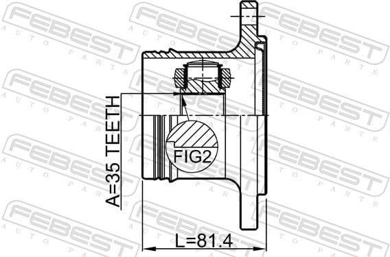 Joint Kit, drive shaft 3211-ESCIV - image 2