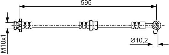 Brake Hose 1 987 481 081 - image 6