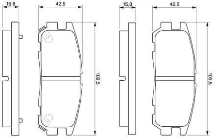Brake Pad Set, disc brake 0986424367 - image 8