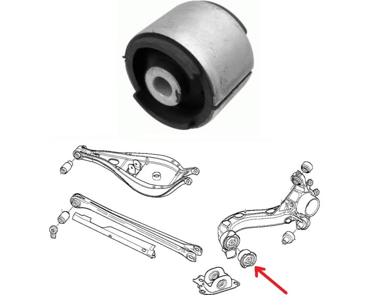 Silentblock rear axle 27191 01