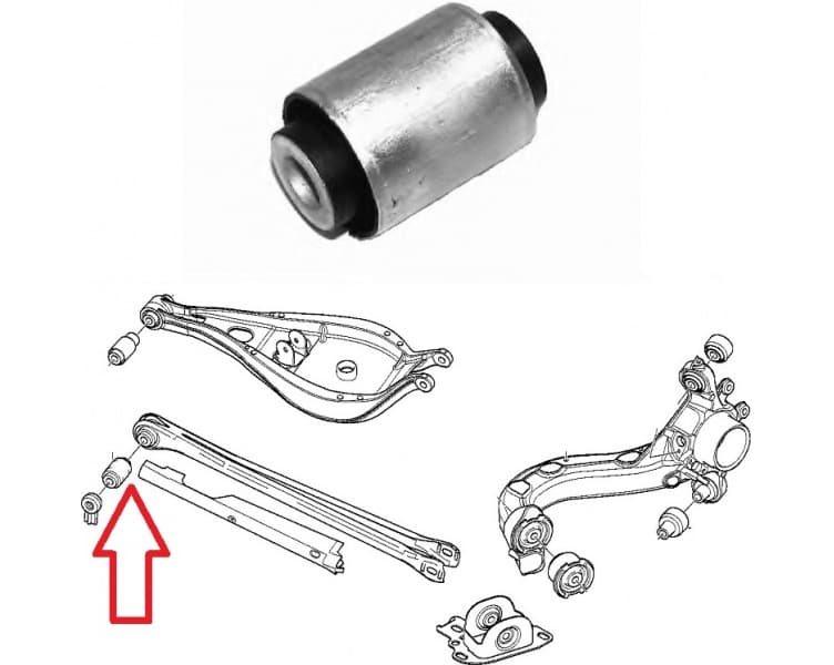Silentblock rear axle 21383 01