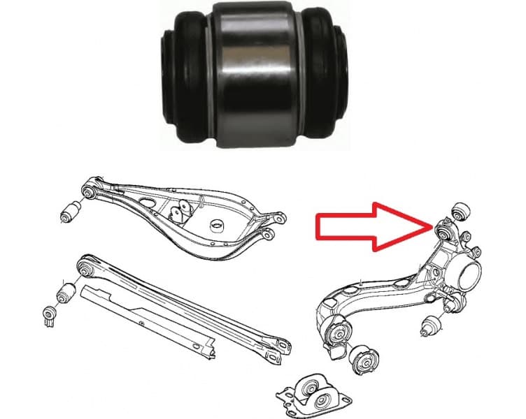Silentblock rear axle 27170 01