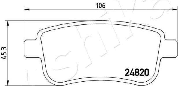 Brake Pad Set, disc brake 51-00-0703 - image 2