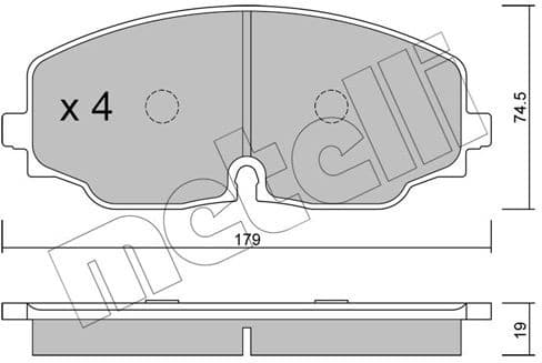 Brake Pad Set, disc brake 22-1171-0