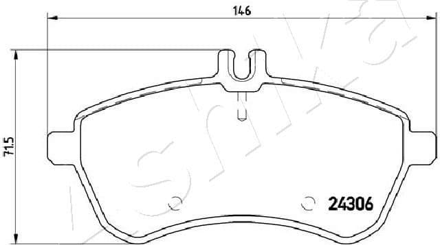 Brake Pad Set, disc brake 50-00-0511
