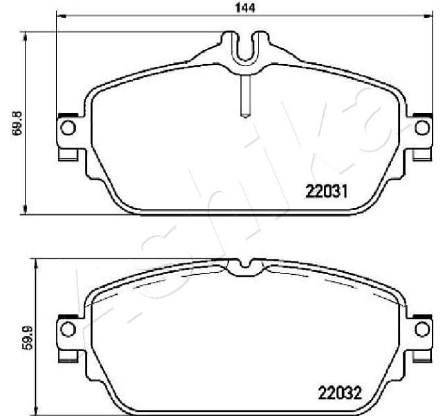 Brake Pad Set, disc brake 50-00-0529 - image 2