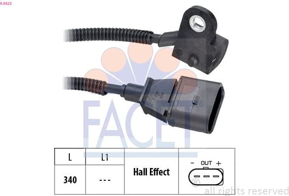 Sensor, camshaft position Made in Italy - OE Equivalent 9.0423