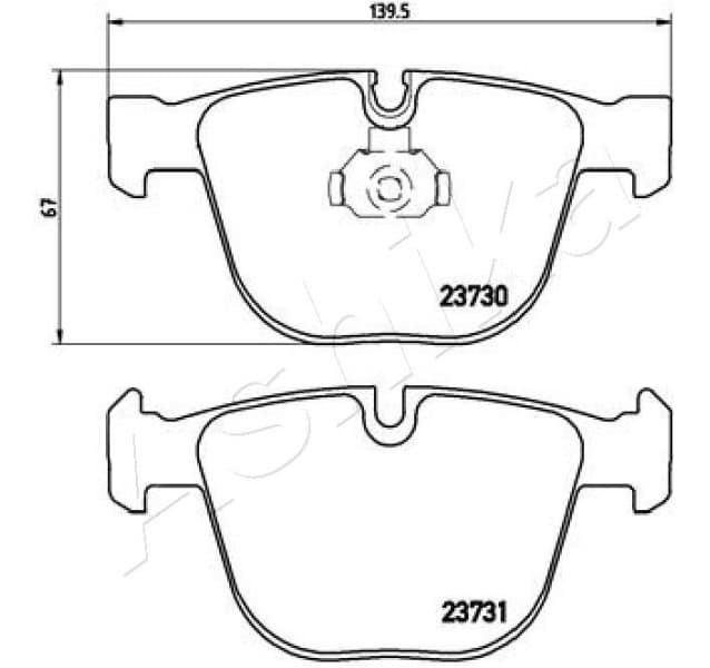 Brake Pad Set, disc brake 51-00-0109 - image 2