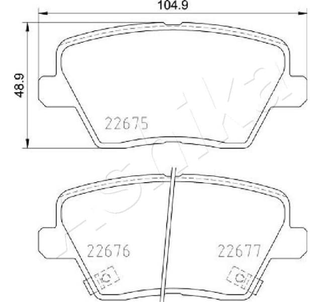 Brake Pad Set, disc brake 51-0K-K15 - image 2