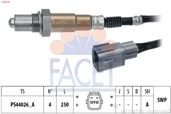 Oxygen Sensor Made in Italy - OE Equivalent 10.8529