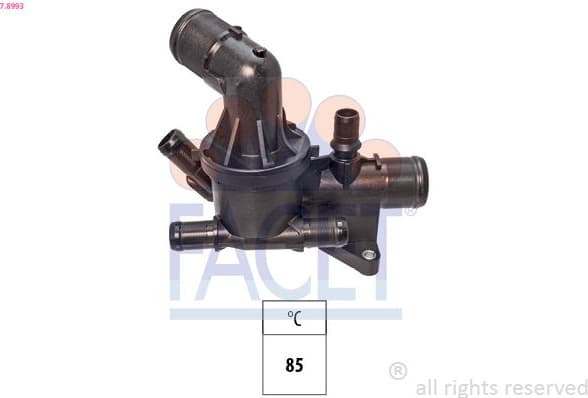 Thermostat, coolant Made in Italy - OE Equivalent 7.8993
