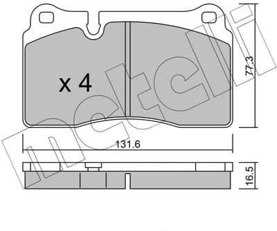 Brake Pad Set, disc brake 22-0659-0