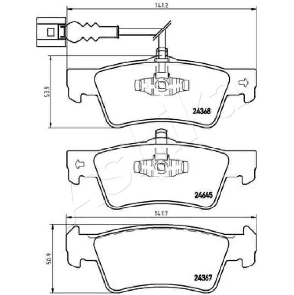 Brake Pad Set, disc brake 51-00-0923 - image 2