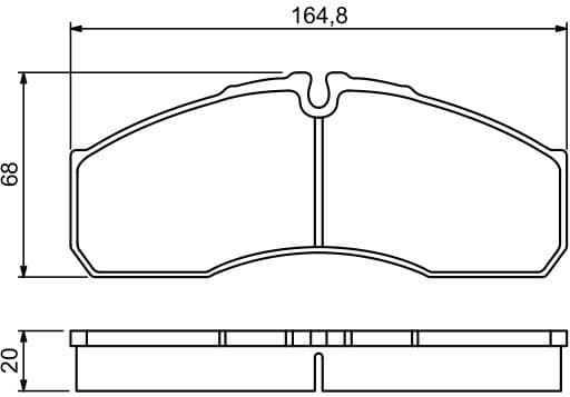 Brake Pad Set, disc brake 0986494266 - image 8