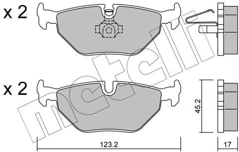 Brake Pad Set, disc brake 22-0261-0