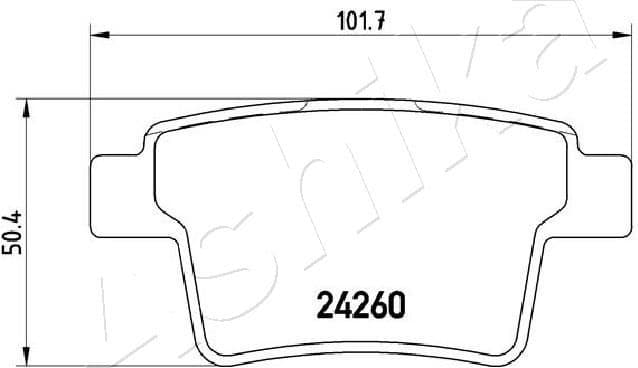 Brake Pad Set, disc brake 51-00-0306 - image 2