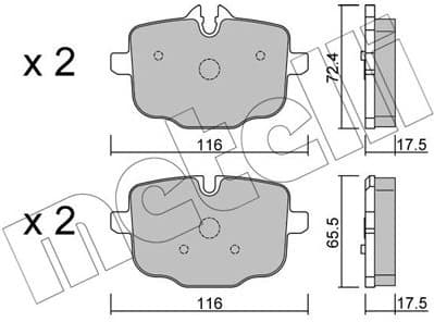 Brake Pad Set, disc brake 22-0921-0