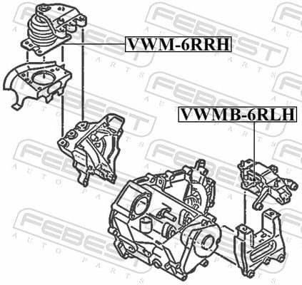 Mounting, engine VWM-6RRH - image 2