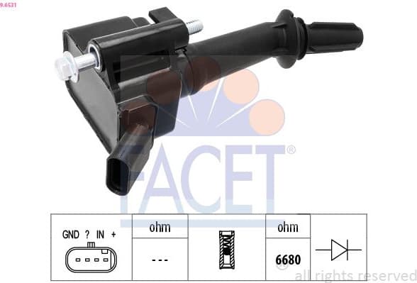 Ignition Coil OE Equivalent 9.6531