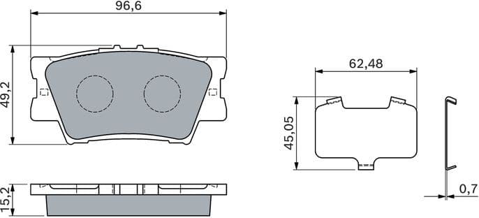 Brake Pad Set, disc brake 0 986 460 119 - image 5