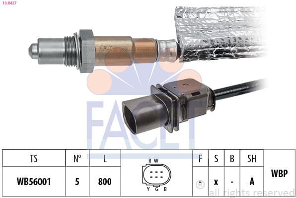 Oxygen Sensor Made in Italy - OE Equivalent 10.8427