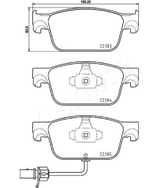 Brake Pad Set, disc brake 50-00-0917
