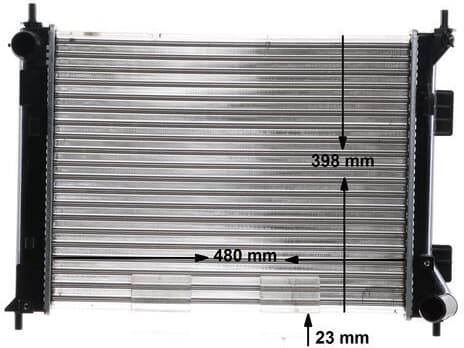 Radiator, engine cooling BEHR CR 2108 000S