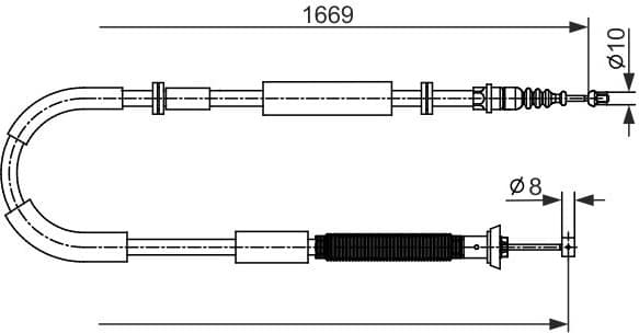 Cable Pull, parking brake 1987482588 - image 2
