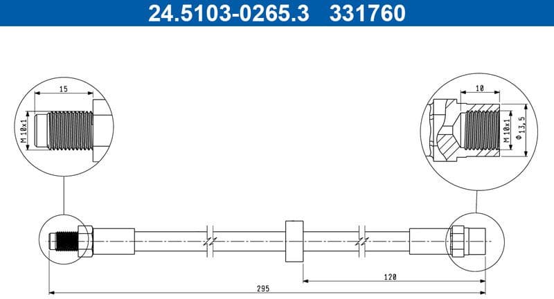 Brake Hose 24.5103-0265.3
