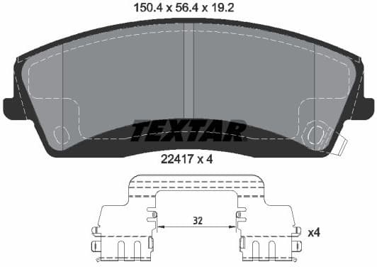 Brake Pad Set, disc brake Q+ 2241701