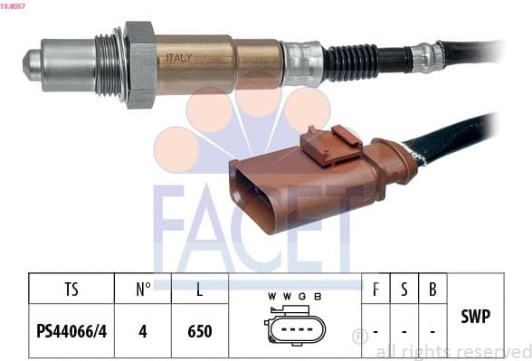 Oxygen Sensor Made in Italy - OE Equivalent 10.8057