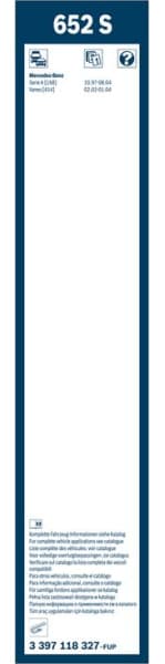 Wiper blade set BOSCH 2psc 3397118327 - image 4