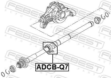Bearing, propshaft centre bearing ADCB-Q7 - image 2