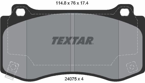 Brake Pad Set, disc brake Q+ 2407501