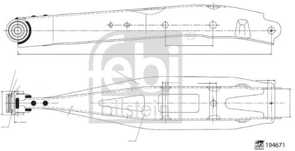 Control/Trailing Arm, wheel suspension 194671