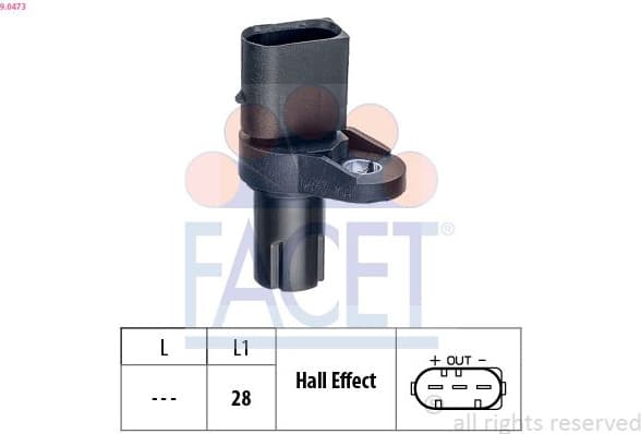 Sensor, crankshaft pulse Made in Italy - OE Equivalent 9.0473