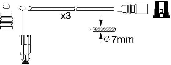 Ignition Cable Kit 0986356329 - image 10