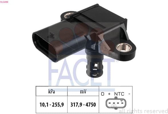 Air Pressure Sensor, altitude adaption Made in Italy - OE Equivalent 10.3399