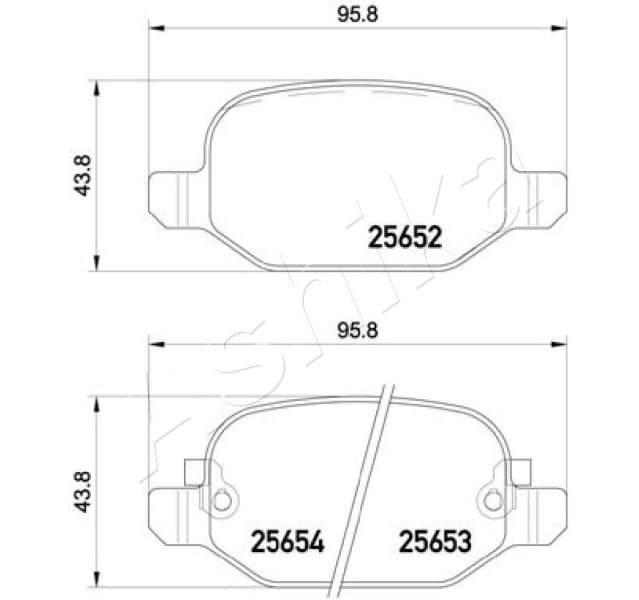 Brake Pad Set, disc brake 51-00-0208 - image 2