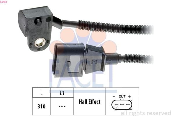 Sensor, camshaft position Made in Italy - OE Equivalent 9.0456