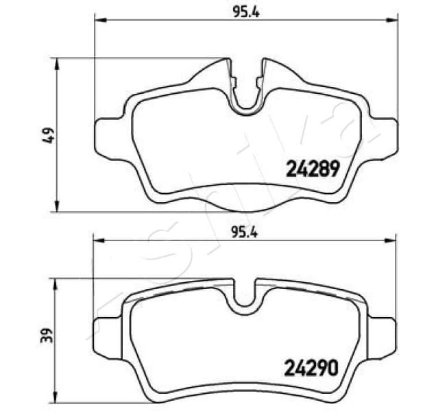 Brake Pad Set, disc brake 51-00-0119 - image 2