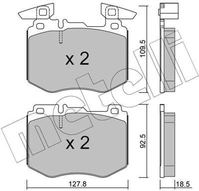 Brake Pad Set, disc brake 22-1388-0