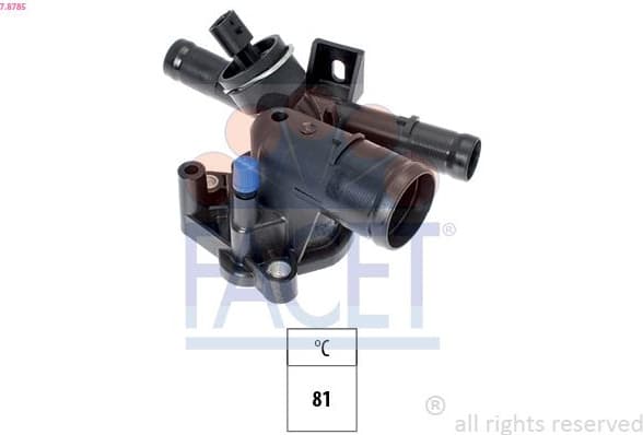 Thermostat, coolant Made in Italy - OE Equivalent 7.8785
