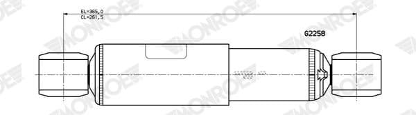 Shock Absorber MONROE ORIGINAL (Gas Technology) G2258 - image 2