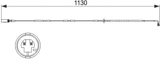 Warning Contact, brake pad wear 1987473505 - image 5