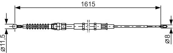 Cable Pull, parking brake 1987482328 - image 2