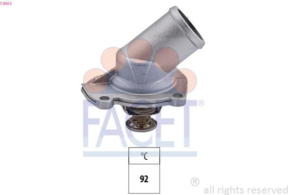 Thermostat, coolant Made in Italy - OE Equivalent 7.8653