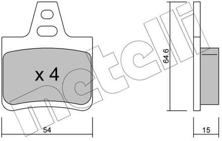 Brake Pad Set, disc brake 22-0285-0