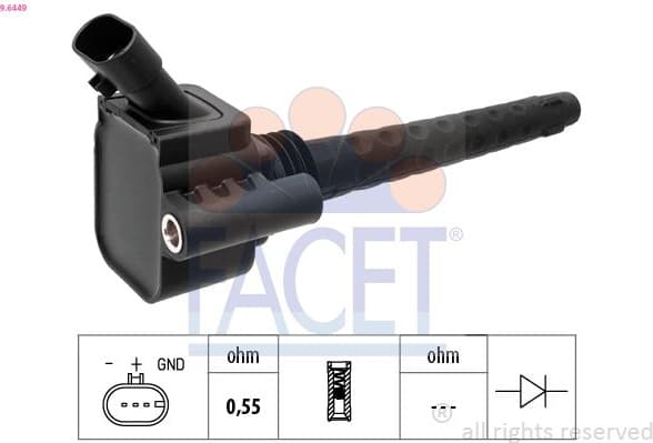 Ignition Coil OE Equivalent 9.6449